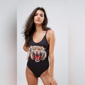 Chaser Tiger Swimsuit‎  Women's Size Small One-Piece